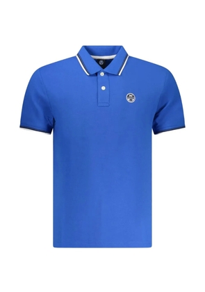 North Sails logo-patch polo shirt - Blue