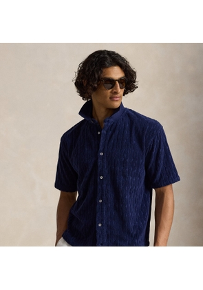 Relaxed Fit Cabled Terry Shirt