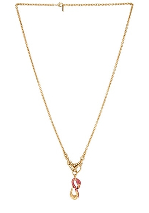 Chloe Tropical Chain Necklace in Berry Pink - Pink. Size all.