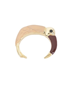 Chloe Tropical Cuff Bracelet in Multicolor Pink - Pink,Metallic Gold. Size all.