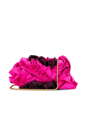 Dries Van Noten Small Ruffle Bag in Fuchsia - Fuchsia. Size all.