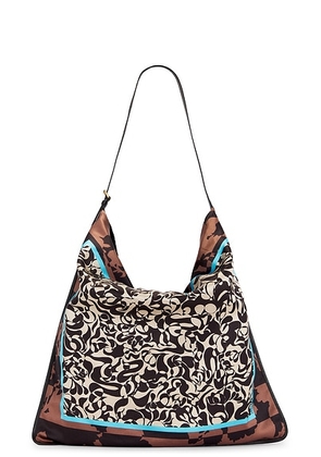 Dries Van Noten XL Scarf Bag in Burgundy - Burgundy,Blue. Size all.