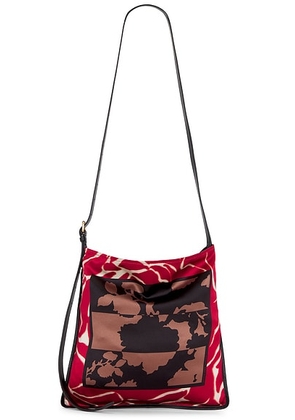 Dries Van Noten Medium Scarf Bag in Red - Red,Black. Size all.