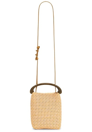 Dries Van Noten Crisp Bag in Ocra - Orange,Pink. Size all.