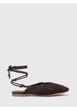 TWINSET U & B Ballet Flat Woman color Coffee