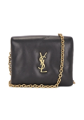 saint laurent Saint Laurent Calypso Card Case On Chain Bag in Noir - Black. Size all.