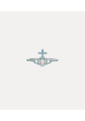 Vivienne Westwood Olympia Ring Silver Opal Gemstone Unisex