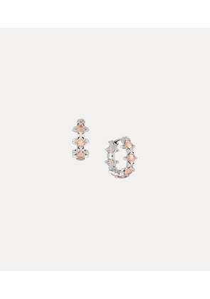 Vivienne Westwood Warwick Earrings Platinum-peach-cz Platinum-peach-cz Women