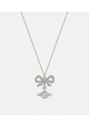 Vivienne Westwood Octavie Pendant Necklace -Platinum-blue-aqua-cz -Platinum-blue-aqua-cz Women