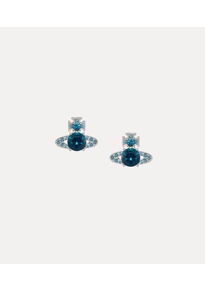 Vivienne Westwood Ismene Earrings Platinum-dark-blue-cz Platinum-dark-blue-cz Women
