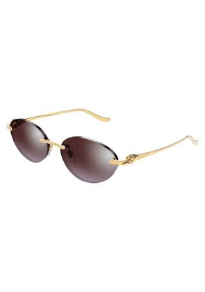 Cartier Violet Oval Ladies Sunglasses CT0504S 004 58