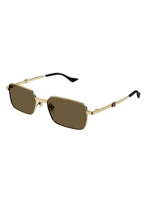 Gucci Brown Rectangular Mens Sunglasses GG1495S 002 56