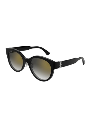 Cartier Grey Cat Eye Ladies Sunglasses CT0510SJ 001 55