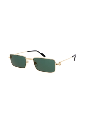 Cartier Green Rectangular Ladies Sunglasses CT0501S 007 54