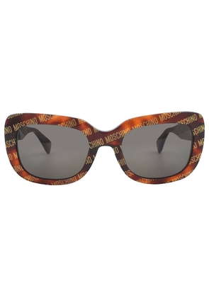Moschino Grey Square Ladies Sunglasses MOS132/S 02VM/IR 53