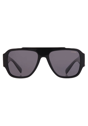 Versace Polarized Grey Navigator Mens Sunglasses VE4436U GB1/81 57