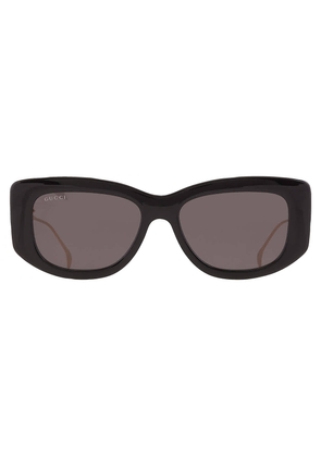 Gucci Grey Cat Eye Ladies Sunglasses GG1566S 001 55