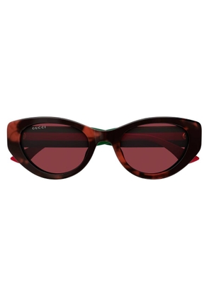 Gucci Red Cat Eye Ladies Sunglasses GG1862S 003 52