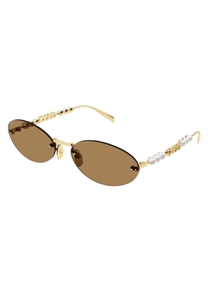 Gucci Brown Oval Ladies Sunglasses GG1922S 003 62