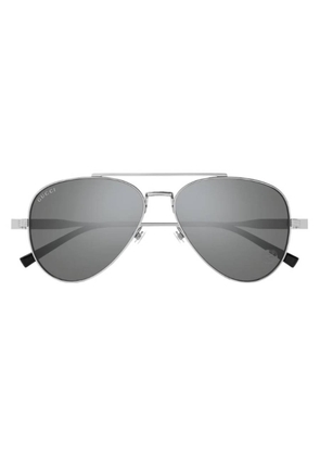 Gucci Silver Pilot Mens Sunglasses GG1874S 002 57