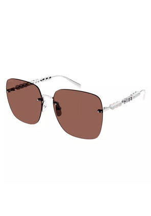 Gucci Brown Square Ladies Sunglasses GG1923SA 002 63