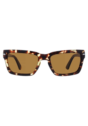 Persol Brown Rectangular Mens Sunglasses PO3363S 985/33 57