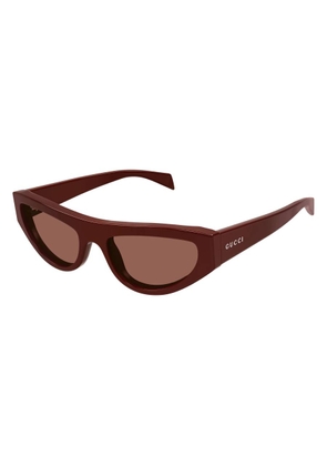 Gucci Brown Cat Eye Ladies Sunglasses GG1919S 002 55