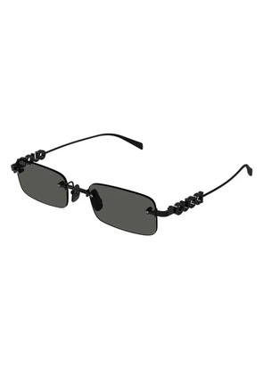 Gucci Grey Rectangular Mens Sunglasses GG1808S 001 52