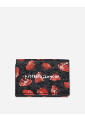 Skull Berry Tri-Fold Wallet Black