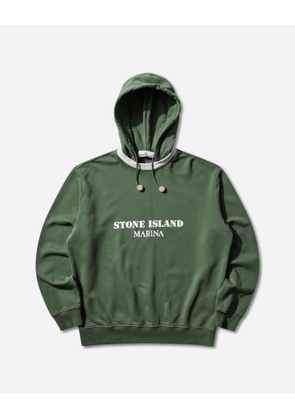 Men s Marina Oversized Fit Cotton Fleece Hoodie Quartz Green