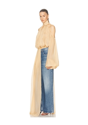 Deme by Gabriella The Sage Top in Nude. Size L. Also in XS, M.