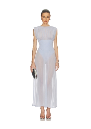 Camila Coelho Ophelia Dress in Slate. Size XXS. Also in XS, S, M, L, XL.