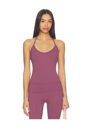 Astoria Tie Halter Tank in Mauve. Size S. Also in XS, M, L, XL.