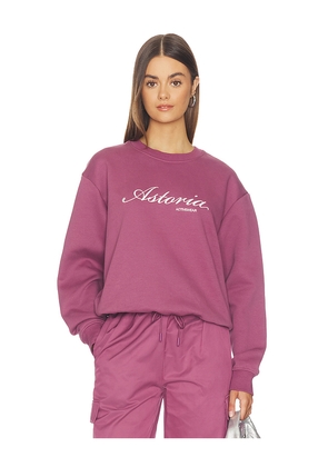 Astoria Oversized Sweatshirt in Mauve. Size S. Also in L, M, XL, XS.