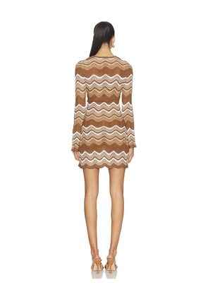 Capittana Sandra Mini Dress in Brown. Size XS/S. Also in M/L.