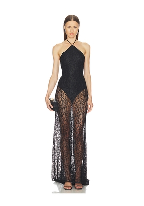 Camila Coelho Katerina Gown in Black. Size XXS. Also in XS, S, M, L, XL.