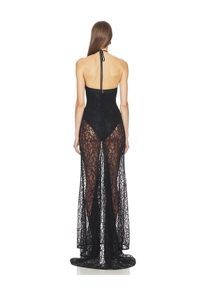 Camila Coelho Katerina Gown in Black. Size XXS. Also in XS, S, M, L, XL.