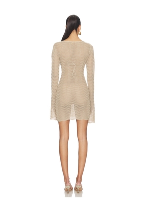 Bananhot Bia Mini Dress in Metallic Gold. Size XS/S. Also in M/L.