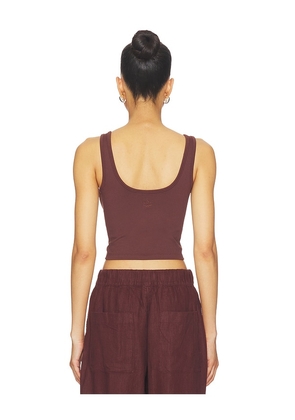 Beyond Yoga Seamless Cropped Tank Top in Brown. Size S. Also in L, M, XS.