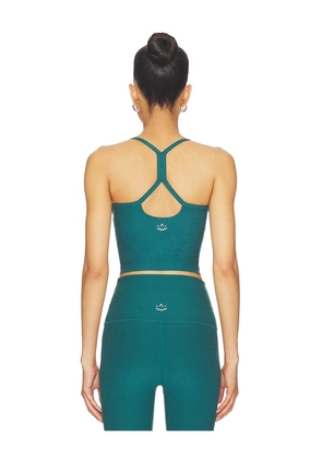 Beyond Yoga Spacedye Slim Racerback Cropped Tank Top in Teal. Size S. Also in XS, M, L, XL.