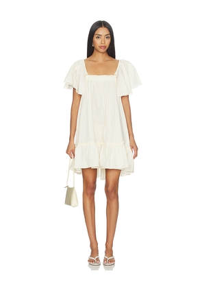 Free People Imogene Mini Dress in Cream. Size L. Also in .