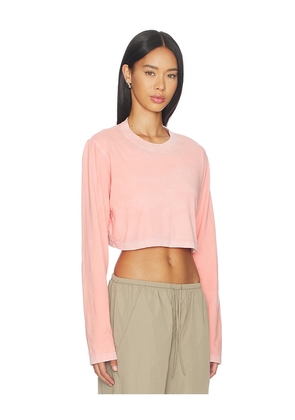 COTTON CITIZEN The Tokyo Crop Shirt in Pink. Size XS. Also in S, M, L.
