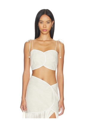 AZULU x REVOLVE Aveiro Top in Beige. Size XXS. Also in XS, S, M, L, XL, XXL.