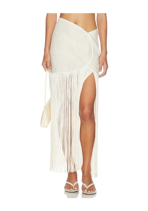 AZULU x REVOLVE Joelle Skirt in Beige. Size XXS. Also in S, M, L, XL.