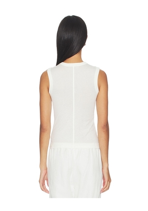 Eterne Fitted Muscle Tank in Ivory. Size XS. Also in S, M, L.