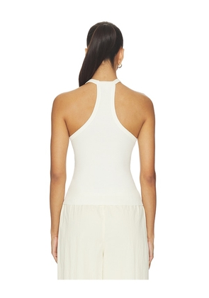 Eterne V-neck Racerback Tank in Cream. Size XS. Also in S, L, XL.