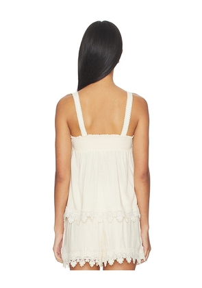 Bobi Malaga Tank Top in Cream. Size XS. Also in L, M, S, XL.
