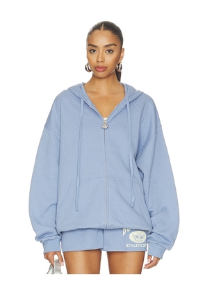 Boys Lie Athletic Depts V3 Harley Zip-up Hoodie in Baby Blue. Size XS/S. Also in M/L, XL/XXL.