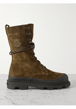 Moncler - Vera Suede Combat Boots - Brown - IT36,IT36.5,IT37,IT37.5,IT38,IT38.5,IT39,IT39.5,IT40,IT40.5,IT41