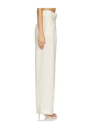 HEVRON Alina Pant in Ivory. Size 2. Also in 0, 4, 6.